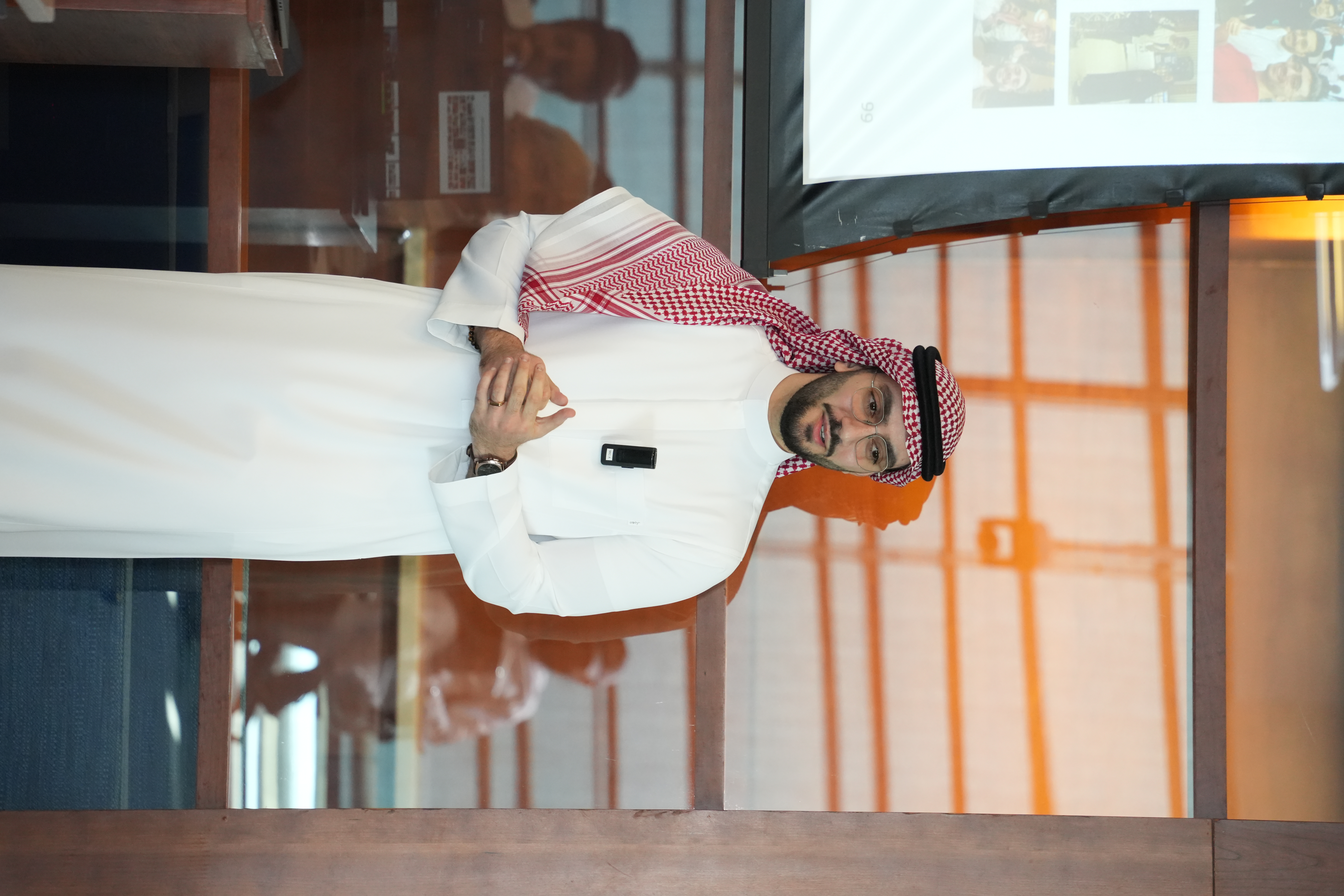 Keynote speaker on stage